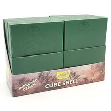 Deck Box: Cube Shell: Forest Green (8) - Cats In Hat Inc.