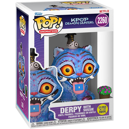 Funko Pop! K-Pop Demon Hunters - Tiger with Bird Glow-in-the-Dark Vinyl Figure #2260 (Pre-Order)