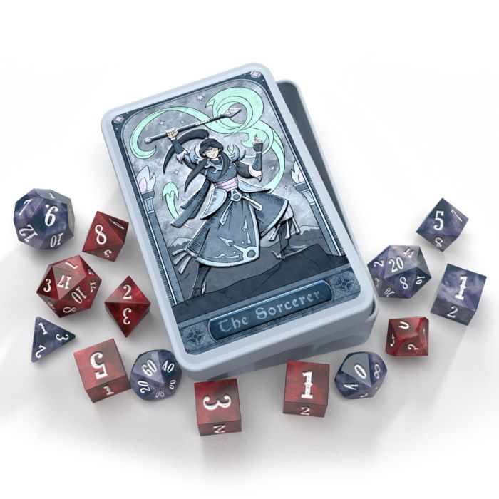 RPG Class Dice Set: Sorcerer (14) - Cats In Hat Inc.