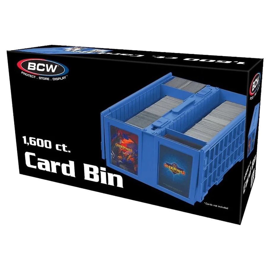 Collectible Card Bin Blue 1600 Count