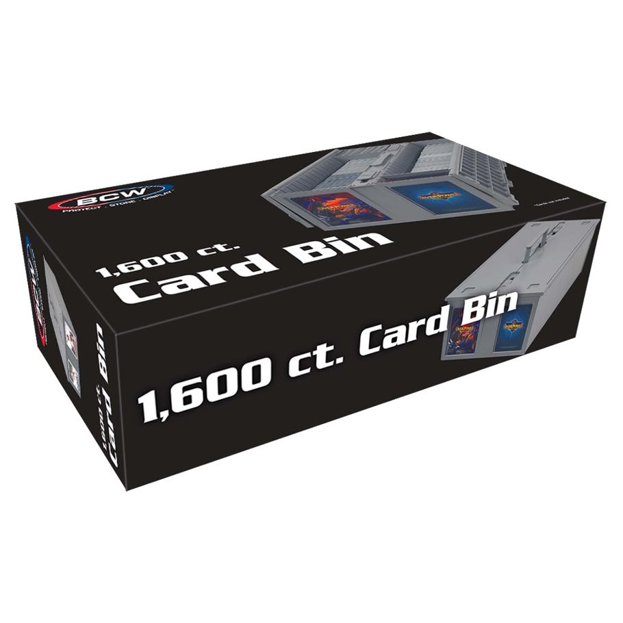 Collectible Card Bin Grey 1600 Count