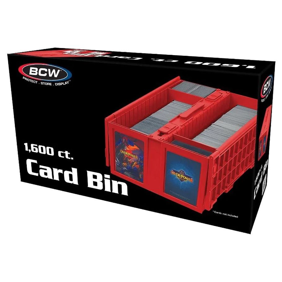 Collectible Card Bin Red 1600 Count