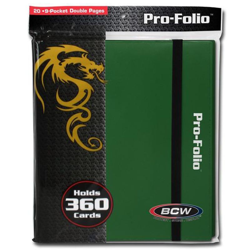 Binder: 9-Pocket: Pro-Folio: Green