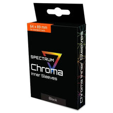 Deck Protector: Spectrum: Chroma Inner Sleeves: Black (100) - Cats In Hat Inc.