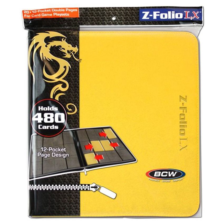 Binder: 12-Pocket: Z-Folio: LX Yellow