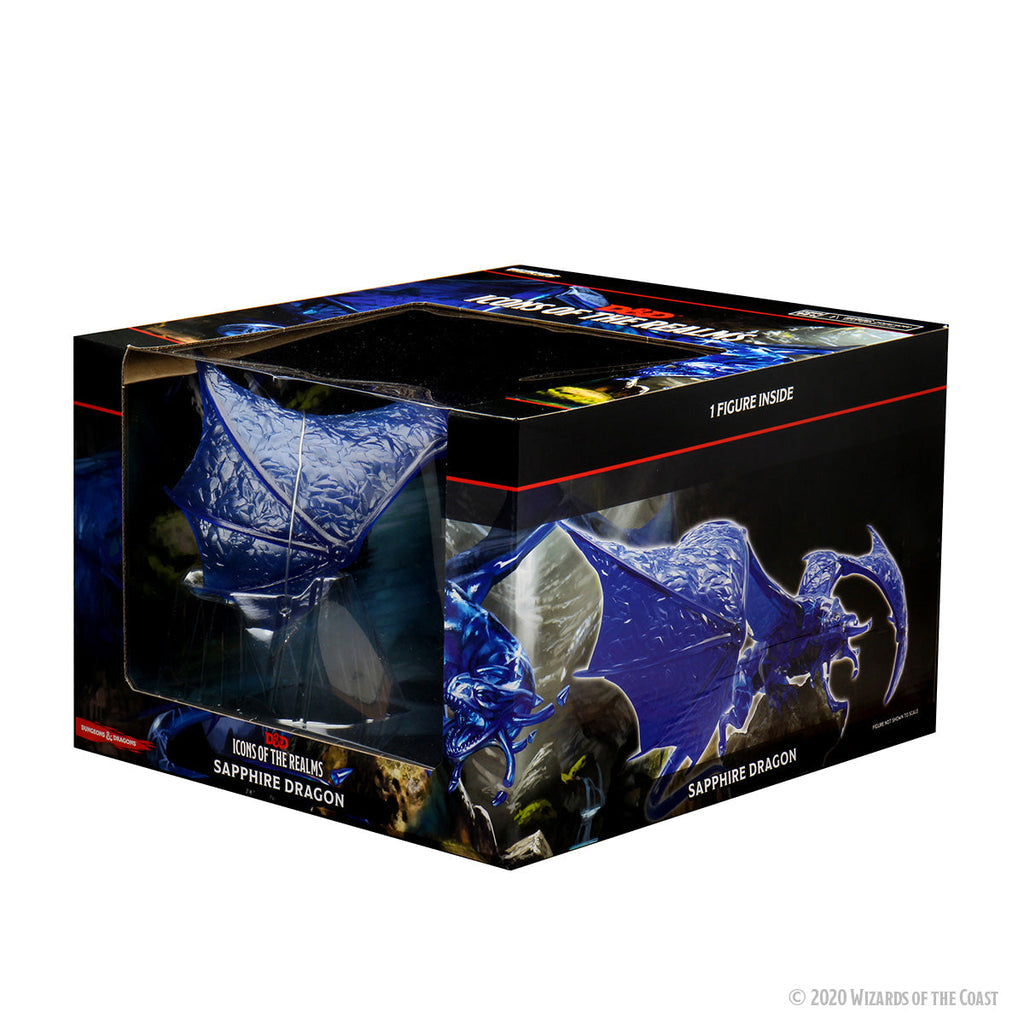 WizKids D&D Icons of The Realms: Sapphire Dragon Premium Figure