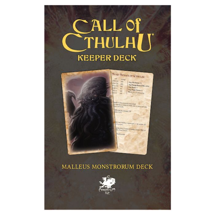 Call Of Cthulhu 7E: Keeper Deck: Malleus Monstrorum - Cats In Hat Inc.