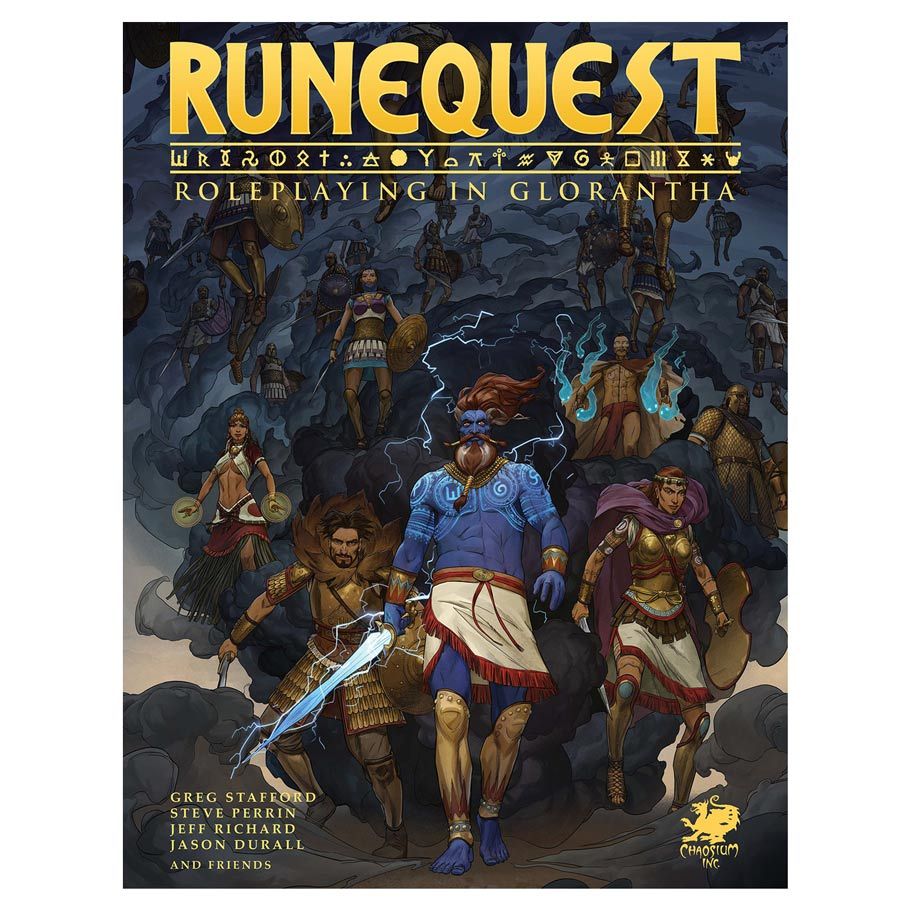 RuneQuest: Roleplaying In Glorantha Core Rulebook By Chaosium