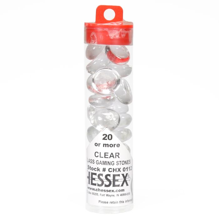 Glass Stones Tube Clear (23-27)