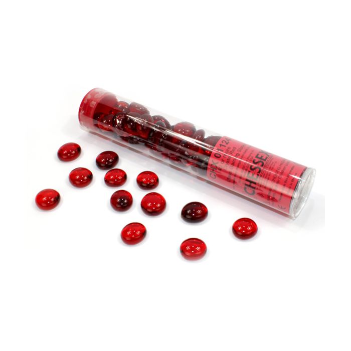 Glass Stones Tube Red (40)