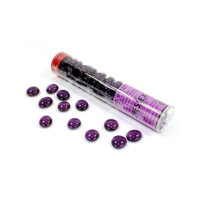 Glass Stones Tube Purple (40)