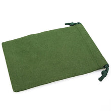 Dice Bag: Small Suede Cloth Green