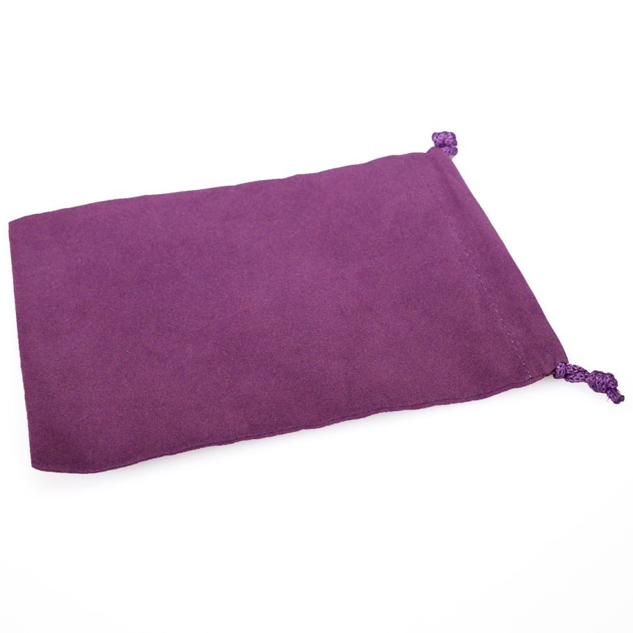 Dice Bag: Large Suede Cloth Purple By Chessex Manufacturing