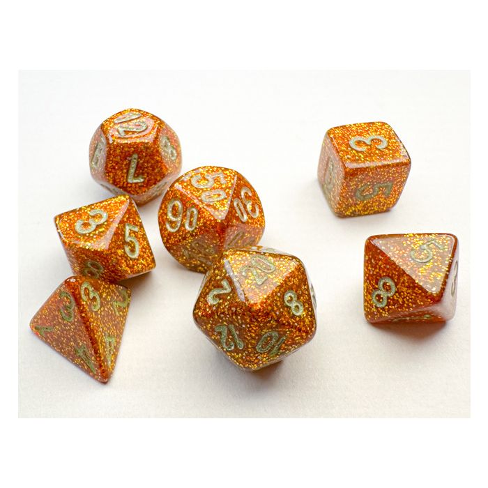 7-Set Mini Glitter Gold With Silver