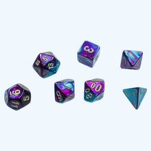 7-Set Cube Mini Gemini Purple Teal With Gold - Cats In Hat Inc.