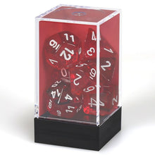 7-Set Cube Translucent Red With White - Cats In Hat Inc.