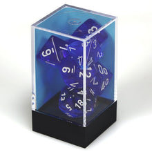 7-Set Cube Translucent Blue With White - Cats In Hat Inc.