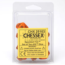 D10 Clamshell Speckled Fire (10) - Cats In Hat Inc.