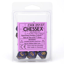 D10 Clamshell Speckled GoldenCobalt (10) - Cats In Hat Inc.