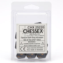 D10 Clamshell Opaque Dark Grey With Copper (10) - Cats In Hat Inc.