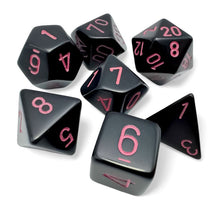 7-Set Opaque Black with Pink