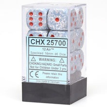 D6 Cube 16mm Speckled Air (12) - Cats In Hat Inc.