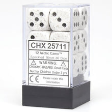 D6 Cube 16mm Speckled ArcticCamo (12) - Cats In Hat Inc.