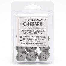 D10 Clamshell Opaque Dark Grey With Black (10) - Cats In Hat Inc.