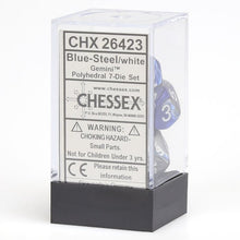 7-Set Cube Gemini Blue And Silver With White - Cats In Hat Inc.