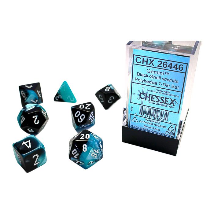 7-Set Cube Gemini Black And Shell With White - Cats In Hat Inc.