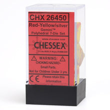 7-Set Cube Gemini Red And Yellow With Silver - Cats In Hat Inc.