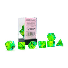 7-Set Cube Gemini Translucent Green-Teal With Yellow - Cats In Hat Inc.