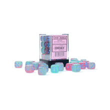 D6 Cube 16mm Gemini Luminary Gel Green-Pink With Blue (36) - Cats In Hat Inc.