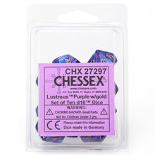 D10 Clamshell Lustrous Purple With Gold (10) - Cats In Hat Inc.