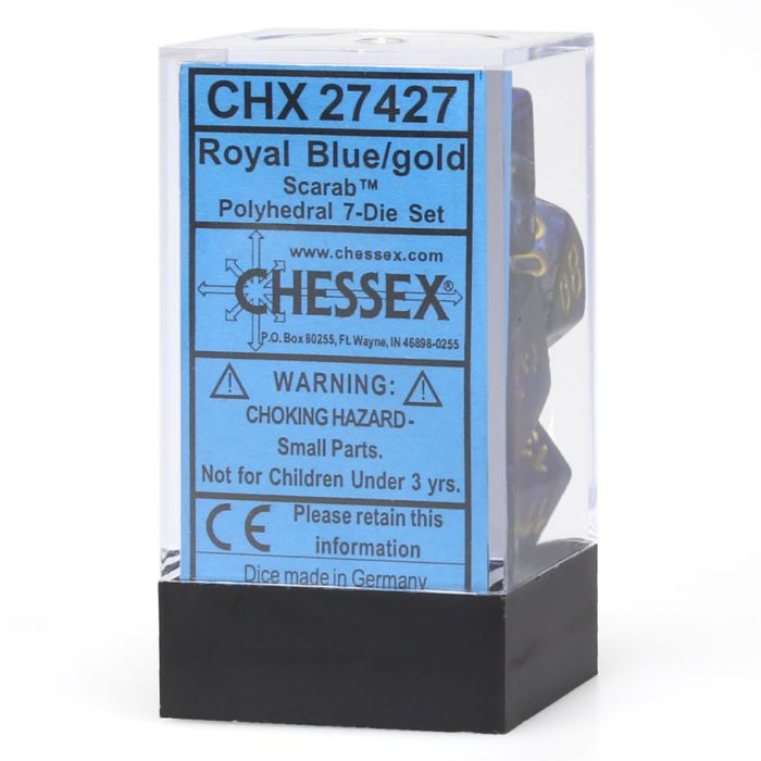 7-Set Cube Scarab Royal Blue With Gold