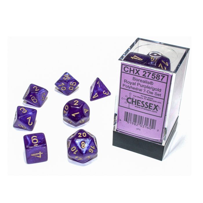 7-Set Cube Borealis Luminary Royal Purple With Gold