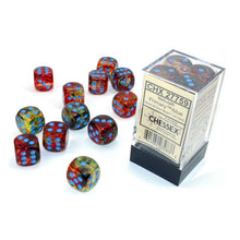 D6 Cube 16mm Luminary Nebula Primary With Turquoise (12) - Cats In Hat Inc.