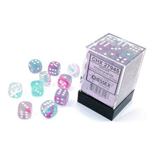 D6 Cube 12mm Luminary Nebula Wisteria With White (36) - Cats In Hat Inc.