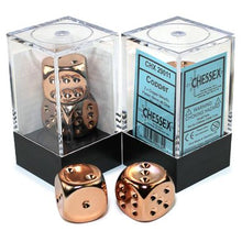 d6 Cube 16mm Copper Plated (2) By Chessex Manufacturing