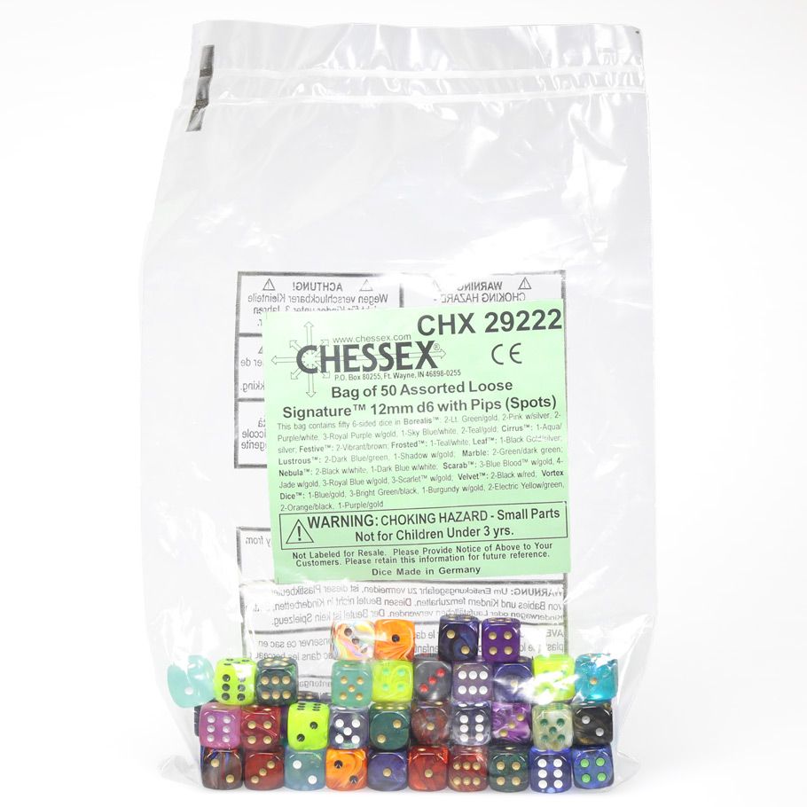 D6 Bag 12mm Signature (50) - Cats In Hat Inc.
