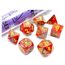7-Set Tube Lab Dice Vortex Underworld With Yellow - Cats In Hat Inc.