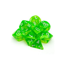 7-Set Translucent Rad Green With White - Cats In Hat Inc.