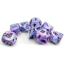 7-Set Tube Lab Dice: Hydrangea/Black