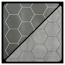 Battlemat: Reversible Hexes Black/Grey (23½” X 26” Playing Surface) - Cats In Hat Inc.
