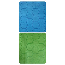 Megamat: Reversible Hexes Blue/Green (34½” X 48” Playing Surface) - Cats In Hat Inc.