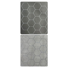 Megamat: Reversible Hexes Black/Grey (34½” X 48” Playing Surface) - Cats In Hat Inc.