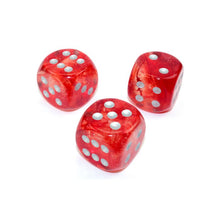 D6 Single 30mm Luminary Nebula Red With Silver - Cats In Hat Inc.