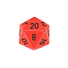 D20 Single 34mm Opaque Orange With Black - Cats In Hat Inc.
