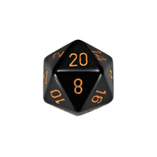 D20 Single 34mm Opaque Black With Gold - Cats In Hat Inc.