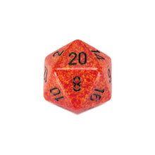 D20 Single 34mm Speckled Fire - Cats In Hat Inc.